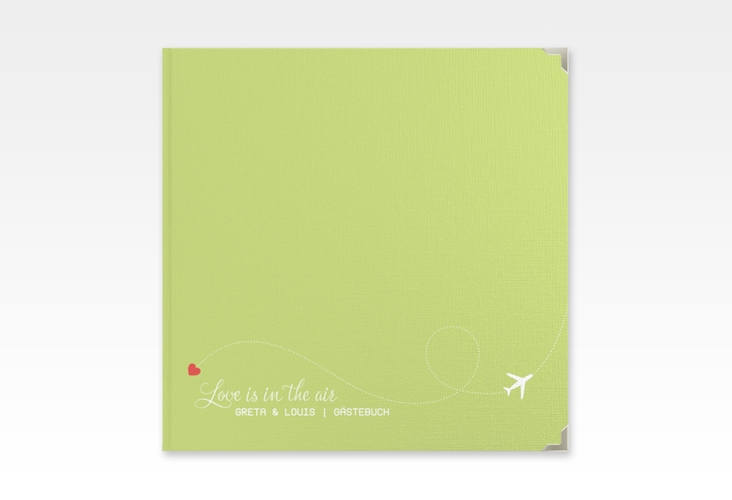 Gästebuch Selection Hochzeit Weddingpass Leinen-Hardcover gruen