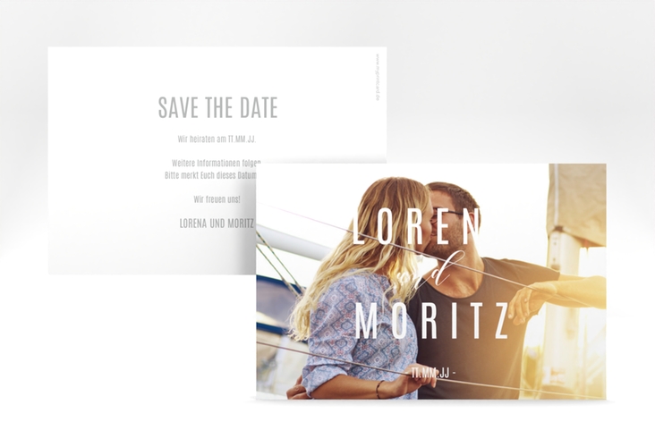 Save the Date-Karte Memory A6 Karte quer