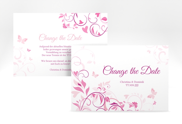 Change the Date-Karte Lilly A6 Karte quer