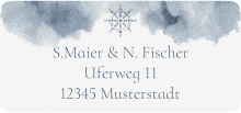 Klick: Details zu Absenderetikett Hochzeit "Steuerrad" anzeigen Absenderetikett Hochzeit Steuerrad 45,7 x 21,2 mm blau in maritimen Blautönen