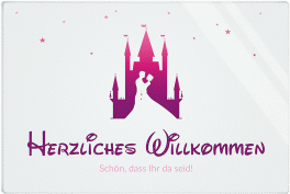 Klick: Details zu Willkommensschild Acryl "Castle" anzeigen Willkommensschild Acryl Castle 60 x 40 cm Acryl pink