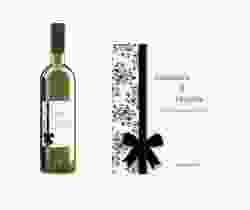 Etichette vino matrimonio collezione Bologna Etikett Weinflasche 4er Set fucsia