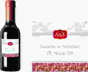 Piccoloetikett Hochzeit Latina Etikett Piccolo rot
