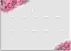 Sitzplan Leinwand Hochzeit Cherie 70 x 50 cm Leinwand rosa