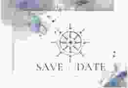 Save the Date-Karte Steuerrad