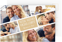 Klick: Details zu Verlobungskarte zur Hochzeit "Rise" anzeigen Verlobungskarte zur Hochzeit Rise A6 Postkarte beige