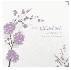 Klick: Details zu Gästebuch Selection Hochzeit "Salerno" anzeigen Gästebuch Selection Hochzeit Salerno Leinen-Hardcover flieder