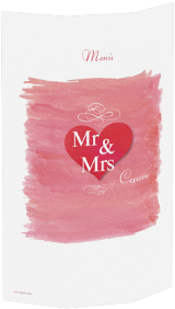 Klick: Details zu Menù matrimonio collezione Fuerteventura anzeigen Menù matrimonio collezione Fuerteventura DIN A4 Wickelfalz rosa
