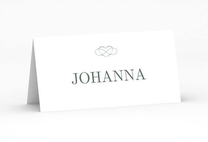 Tischkarte Hochzeit Infinity Tischkarten gruen