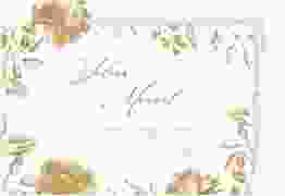 Save the Date-Postkarte Blattgold A6 Postkarte gold