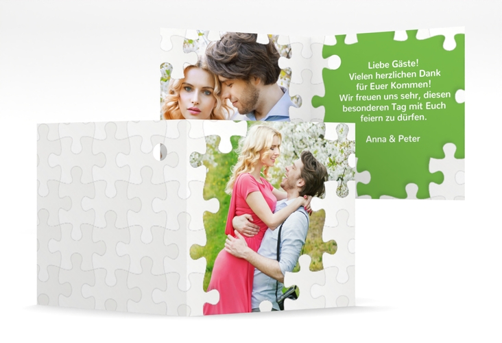 Geschenkanhänger Hochzeit Puzzle Geschenkanhänger 10er Set