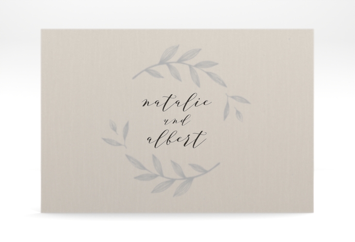 Save the Date Deckblatt Transparent "Naturelove" DIN A6 Deckblatt transparent