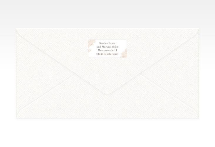 Absenderetikett Hochzeit Pumila 45,7 x 21,2 mm weiss