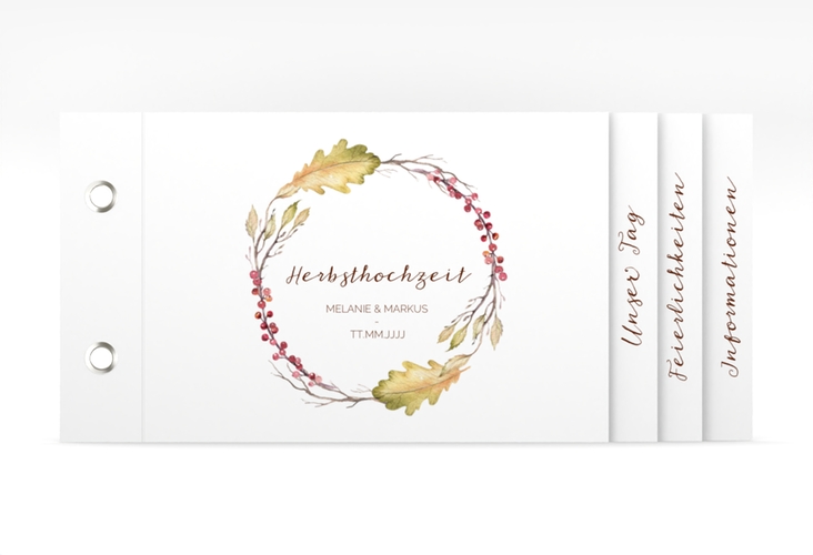 Hochzeitseinladung Herbsthochzeit Booklet