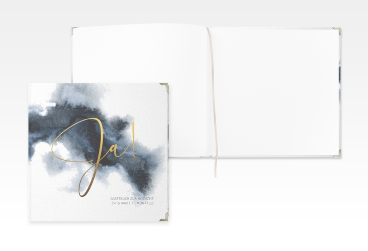 Gästebuch Selection Hochzeit Aquarellic Leinen-Hardcover weiss