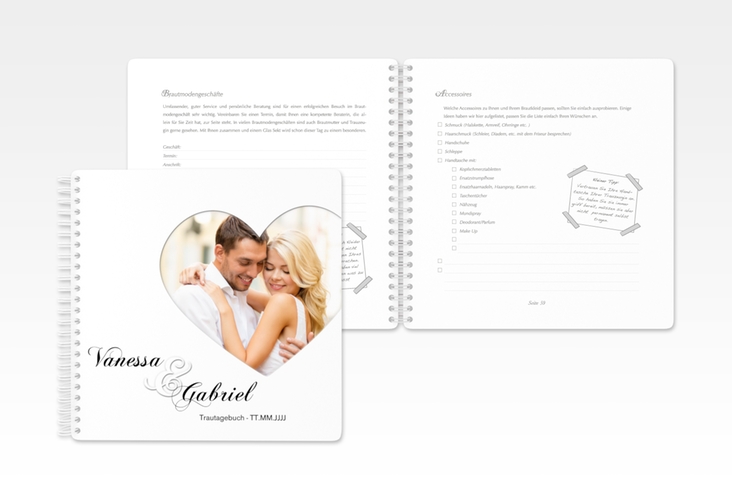 Trautagebuch Hochzeit Sweetheart Trautagebuch Hochzeit weiss