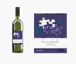 Etichette vino matrimonio collezione Bergamo Etikett Weinflasche 4er Set blu