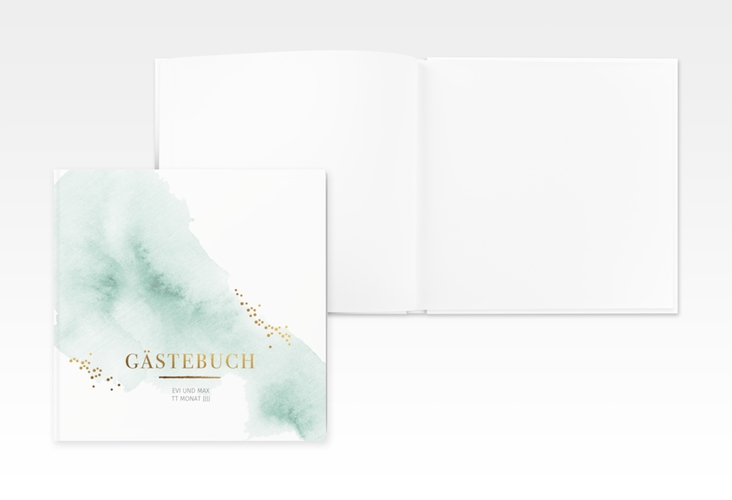 Gästebuch Creation Hochzeit Pastell 20 x 20 cm, Hardcover mint