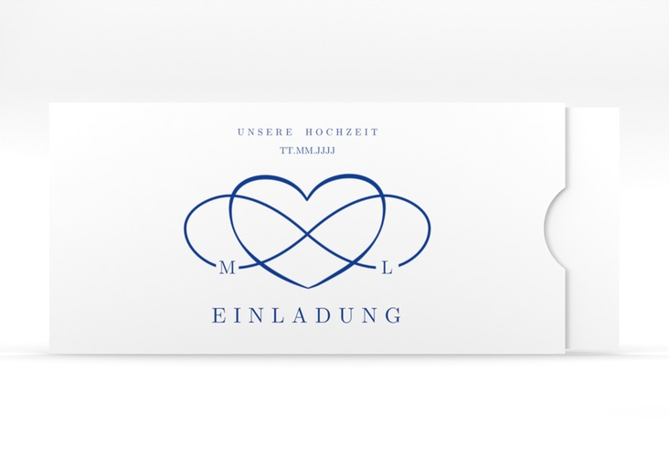 Hochzeitseinladung Infinity Einsteckkarte