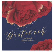Klick: Details zu Gästebuch Selection Hochzeit "Cherie" anzeigen Gästebuch Selection Hochzeit Cherie Leinen-Hardcover blau