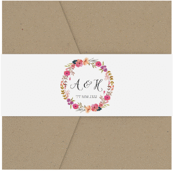 Klick: Details zu Hochzeitseinladung "Fiore" anzeigen Hochzeitseinladung "Fiore" Pocketfold weiss