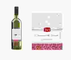 Etichette vino matrimonio collezione Latina Etikett Weinflasche 4er Set rosso
