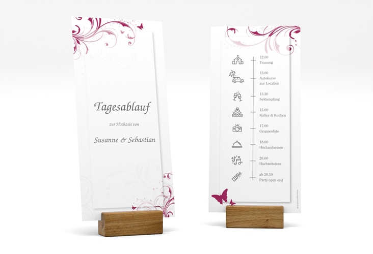 Tagesablauf Hochzeit Palma lange Karte hoch