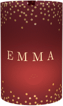 Windlicht Hochzeit Glitter Windlicht rot