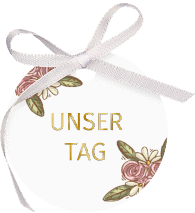 Geschenkanhänger Hochzeit "Hochzeitsbulli"