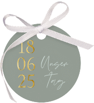 Geschenkanhänger Hochzeit Day