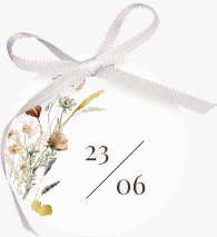 Geschenkanhänger Hochzeit Sauvages