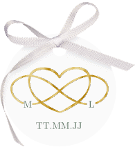 Geschenkanhänger Hochzeit Infinity