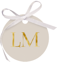 Geschenkanhänger Hochzeit "Monogramm"