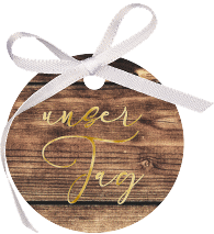 Geschenkanhänger Hochzeit "Rustic"