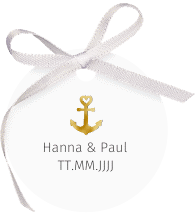 Geschenkanhänger Hochzeit "Ankerliebe"