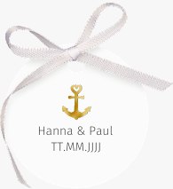 Geschenkanhänger Hochzeit Ankerliebe