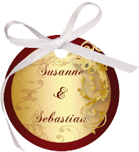 Geschenkanhänger Hochzeit "Toulouse"