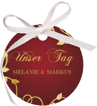 Geschenkanhänger Hochzeit "Eternity"