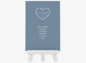 Klick: Details zu Tischaufsteller Hochzeit "Lebenstraum" anzeigen Tischaufsteller Hochzeit Lebenstraum Tischaufsteller blau