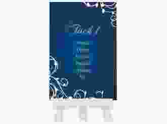 Tischaufsteller Hochzeit Eternity Tischaufsteller blau
