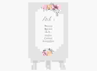 Tischaufsteller Hochzeit Prachtvoll Tischaufsteller rosa
