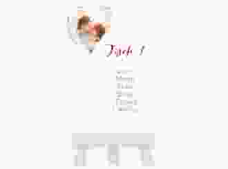 Tischaufsteller Hochzeit Liebe Tischaufsteller pink