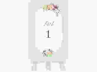 Tischnummer Hochzeit Prachtvoll Tischaufsteller mint
