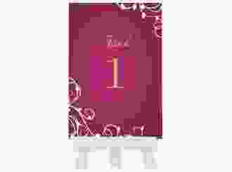 Tischnummer Hochzeit Eternity Tischaufsteller pink