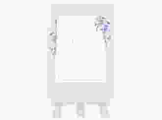 Tischnummer Hochzeit Blauregen Tischaufsteller blau mit Wisteria-Blüten