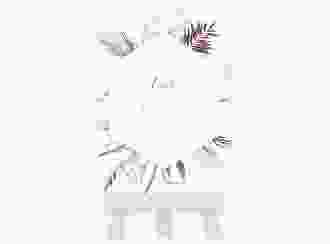 Tischnummer Hochzeit Bohemian Tischaufsteller weiss