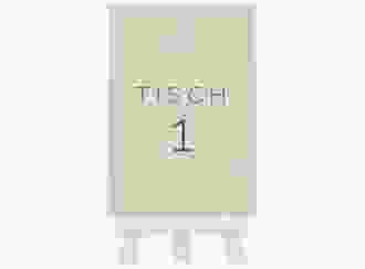 Tischnummer Hochzeit Lebenstraum Tischaufsteller beige