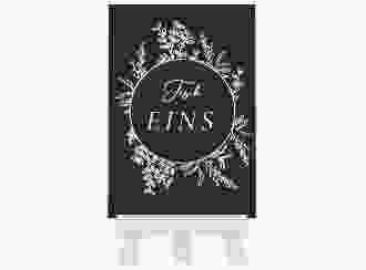 Tischnummer Hochzeit Herbs Tischaufsteller gruen