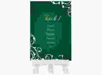 Tischaufsteller Hochzeit Eternity Tischaufsteller gruen