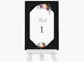 Tischnummer Hochzeit Prachtvoll Tischaufsteller schwarz